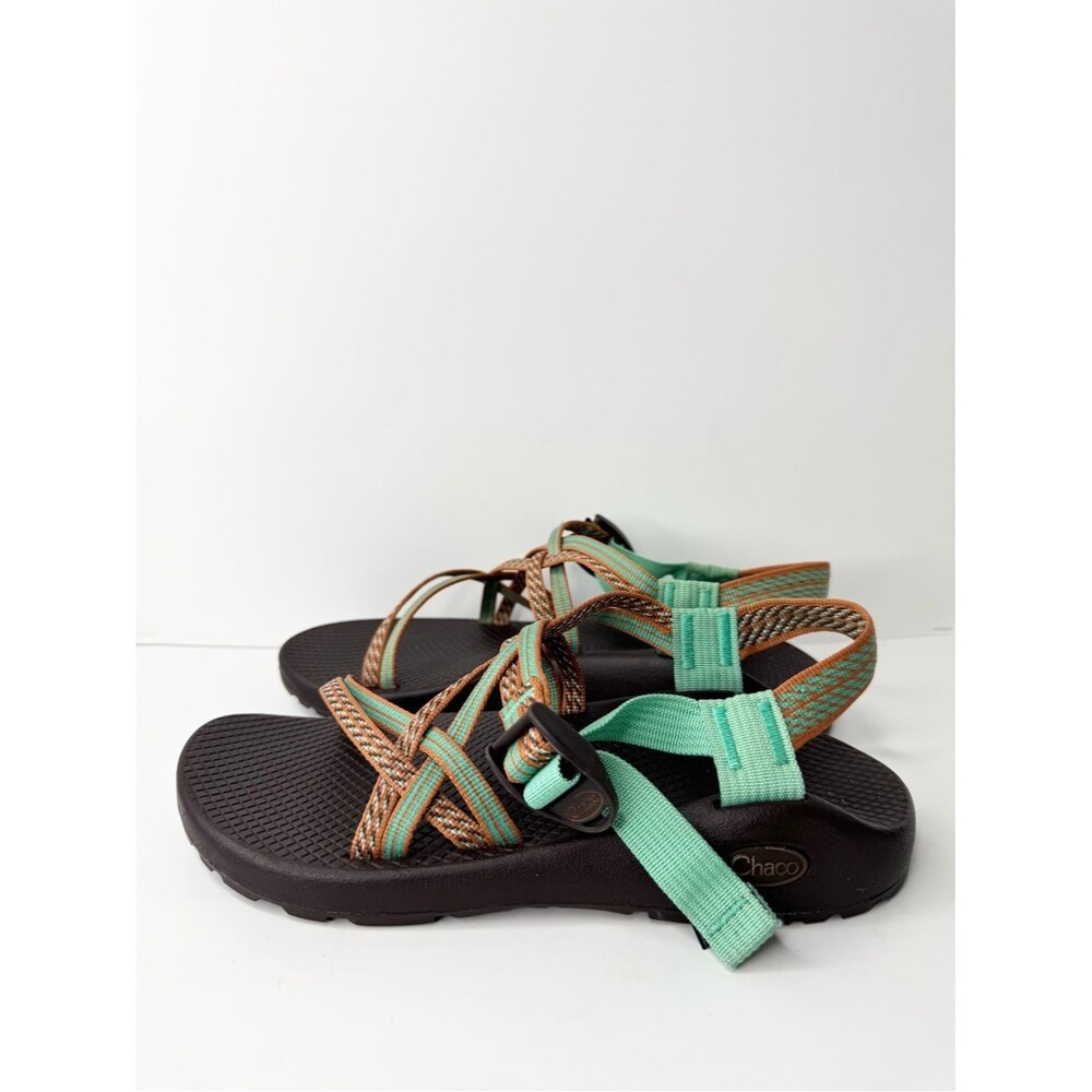 Chaco Women's ZX1 Classic Sandals Adobe Clan Brown Green Womens Size 8 - Picture 5 of 11